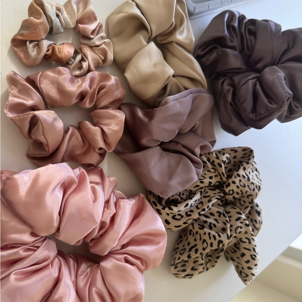 Satin and Silk Scrunchies